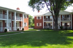 Holiday Center Apartments Building Courtyard