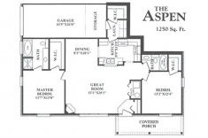 Aspen 2 Bedroom Floor plan