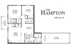 Hampton 2 Bedroom Floor plan