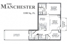 Manchester 2 Bedroom Floor plan